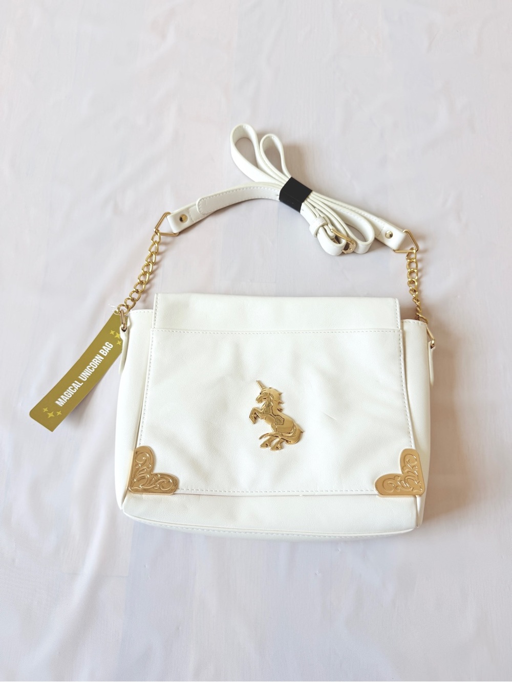ThinkGeek 2014 Discontinued Rare Magical Unicorn Crossbody Bag Purse White New